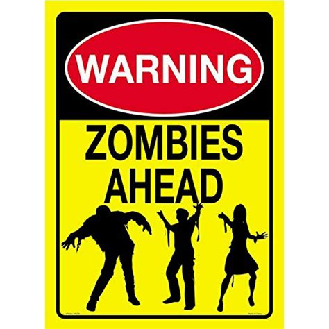 Printable Zombie Warning Signs